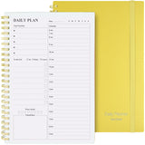 Asten Daily Planner Undated - To Do List Notebook With Hourly Schedules and Spiral Appointment Book for Men and Women, ADHD Work