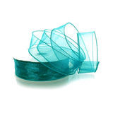 Ribbon Traditions 1.5 Wired Sheer Organza Ribbon Jade 10 Yards