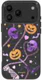 SCORPIFY for iPhone 17 Pro Case [Compatible with MagSafe] with Gothic Halloween Haunted Pumpkin, Cute Cosmic Orange Magnetic Pho