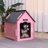 Dog House Indoor for Small Dogs or Cats, Cozy Wooden Design, Small Indoor Bed House, with Air Vents and Elevated Floor Warm Dog