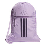 adidas Alliance Sackpack - Drawstring Backpack for Sports, Small Gym Bag, Powder Plum Purple/Aurora Plum Purple/3, OSFA