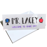 Dry Erase Name Tent Table Cards 8.5 x 3 (30 Pack) Reusable Name Cards, Classroom Name Tags, Wedding Guest Name Tents
