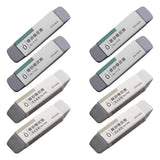 8 cs Premium Frosted Erasers Set for Pens, Fountain Pens, and Ink