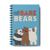 Zenithink We Bare Bears Wiro Journal Notebook | 80 Gsm Paper With 350Gsm Hard Cover | Unruled | Pages 160 | A5 Size | Wiro Bin