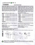 Vogue Patterns V8888 Misses' Robe/Slip/Camisole And Panties Sewing Template, Size A5 (6-8-10-12-14)
