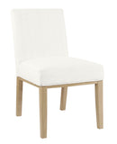 HomePop Kolbe Upholstered Dining Chair - Stain-Resistant Woven Fabric, 19.5 Seat Height, Ideal for 29-31 Inch Tables (Single Pac
