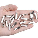 Alligator Hair Clips, 100pcs 2cm Single Prong Duckbill Hair Clips with Teeth Flat Top Crocodile Hair Pins Barrette for Hairbow A