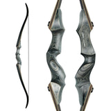 Black Hunter Takedown Recurve Bow, 60 Right Handed with Ergonomic Design for Adults Beginners to Advanced Outdoor Practice & Hun