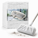 RAINFLOW 100PC Disposable Broom Cover Dust Wipes