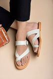 Shoetopia Stylish Side Buckle Detailed Green Flats For Women & Girls /Eu38,Green,5,B0D8QCHNH5