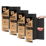 Chell Mini Size Trifold Poster Board, 16 x 24, Small Corrugated Project Boards, Black, 4 Pack