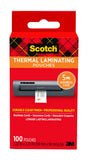 Scotch Thermal Laminating Pouches, 5 Mil Thick for Extra Protection, 2.32 x 3.70Inches, Business Card Size, 100Pack (TP585110