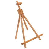 U.S. Art Supply 31 High Wood Studio Tabletop Easel - Adjustable Artist Tripod, Holds Up to 27 Canvas, Folding A-Frame Artist Dis