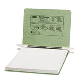 ACCO Pressboard Hanging Data Binder, 9.5 x 11 Inches Unburst Sheets, Light Green (54115)