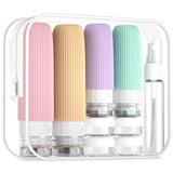 Mrsdry 16 Pack Travel Bottles Set, TSA Approved Leak Proof Silicone Squeezable Containers for Toiletries, Refillable Travel Acce