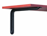 Knape & Vogt John Sterling Magnum Style Decorative Shelf Bracket, No Size, Black