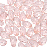 PATIKIL 10mm Faceted Glass Beads, 100 Pcs Pink Bicone Birthstone Bead Vertical Hole for DIY Crafting Bracelet Necklace Jewelry M