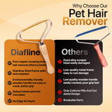 1-Pack Pet Hair Removal Tool - Carpet Rake and Squeegee for Pet Hair Remover Tool - Lint Remover and Hair Scraper for Couch - Ea