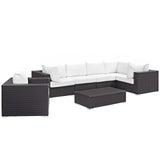 Modway Bronx 7 Piece Outdoor Patio Sectional Set WL01876MW