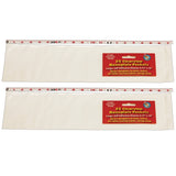 Ashley Ash10403-2 Productions Clear View Self-Adhesive Large Name Plate Pocket, 4.75-Inch X 19-Inch, 25 Per Pack, 2 Packs