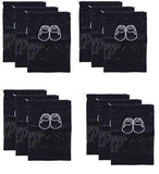 Shoe Bag For Travel & Storage Pack Of 12 Black