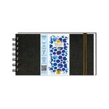 Zen SANGAM Bookmark 23x10 cm Spiral Watercolor Journal | 245 GSM 20% Cotton Cold Pressed | 25 Sheets (50 Pages) | Portable and E