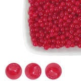 4mm Red Glass Beads Bulks- 2000pcs 5/32 inch-Sparkling Round Space Smooth & Durable Beads for Bracelets,Necklaces, Earrings, Jew