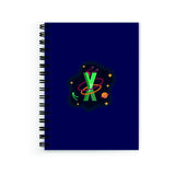 Plan To Gift Notebook A5 Plain Alphabet X Notebook Wire Bound Spiral Printed Pages:160 (Size A5)