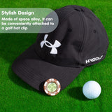 SlopeMaster ProGreen Reader - Golf Hat Clip Ball Marker with High Precision Green Reading Aid Golf Accessories for Men Women(Bro