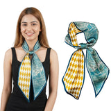 Sannidhi Head Hair Scarf For Women Lightweight Neck Tie Multipurpose Elegant Satin Silk Feel Purse Scarf For Handbags Styling Ac