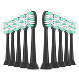 XIAOHEAD Replacement Toothbrush Heads 10 Pack for AquaSonic Black Series and Vibe Series Electric Toothbrush