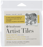 Strathmore Artist Tiles 20/PkgBristol Vellum 62105970, 4x4, White