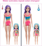 Barbie Color Reveal Toy Set, Tie-Dye Fashion Maker With Barbie & Chelsea Dolls & Accesssories, 50 Surprises Including Pets