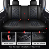 MIROZO Seat Covers Full Set,Waterproof Faux Leather Seat Covers Automotive Seat Covers Car Seat Protector for SUV Pick-up Truck
