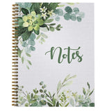 Gotcha Covered Notebooks Softcover Abundant Greenery 8.5inch x 11inch Spiral Notebook/Journal, 120 College Ruled Pages, Durable Gloss 