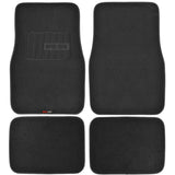 Motor Trend FatRug Premium Carpet Car Floor Mats - Thick Robust Auto Gear, Universal Fit for Your Car Truck or SUV, Black