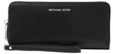 Michael Kors Jet Set Travel Continental, SilverTone Hardware/Black