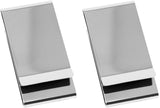 Silver Stainless Steel DoubleSided Boxed Money Clip