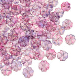 LiQunSweet 100 Pcs Magic Color Czech Crystal Glass Beads 4 Petals Leaf Clover Bead Spacer Bulk Lot for Jewelry Making DIY Findin