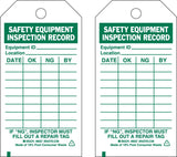Brady 86557 5 3/4 Height x 3 Width, Economy Polyester (B851), Green on White Safety Equipment Tags (10 Tags)