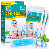 Delzon Cooling Gel Patch For Fever Relief Instant Cooling Fever Patch For Babies, Kids & Adults, Up To 8 Hours Cooling Effect,