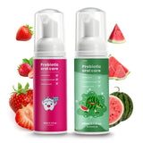 Kids Foam Fluoride Free Toothpaste with Watermelon and Strawberry Mint Flavor,Toddler Natural Teeth Deep Cleaning Toothpaste for