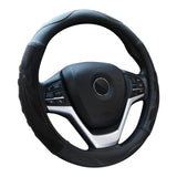 Alusbell Microfiber Leather Steering Wheel Cover Breathable Auto Car Steering Wheel Cover for Men Large-Size with 15 1/2 inches-16 inches Outer Diameter White