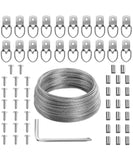 Mr. Pen Picture Hanging Wire Kit, 100Ft Picture Wire Hanging, D Rings Picture Hanging, Picture Frame Hanging Kit, Picture Frame