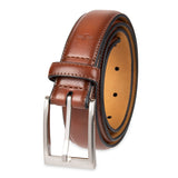 Dockers MenS Leather Dress Belt, Metallic, Tan, Large (3840)
