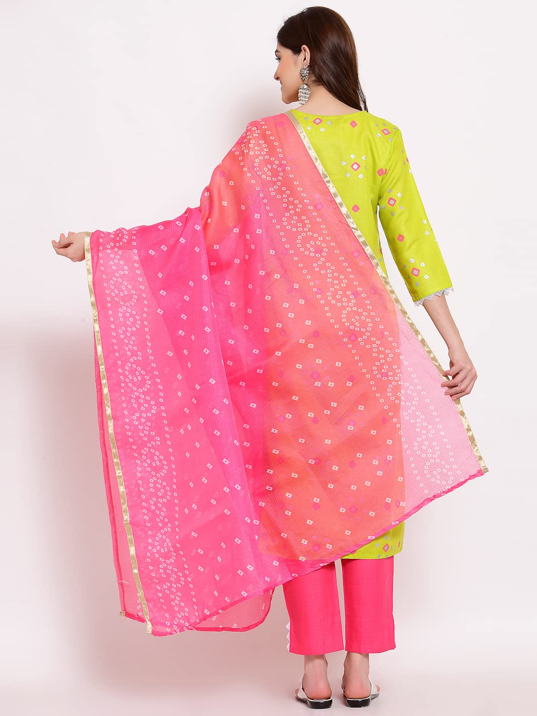 Gosriki Women'S Cotton Straight Kurta With Pant & Dupatta (Kptd-Cot-10022-Light Green_Xl-Go_Light Green_X-Large),Light Green,,B09LSBVZFS