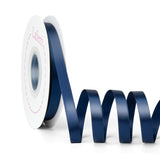 Laferri Navy Satin Ribbon,Double Faced 3/8 X 25 Yards,Fabric Ribbon Use for Gift Wrapping DIY Craft Floral Bouquets Wedding Part