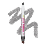 Lime Crime Electric Slide Eyeshadow & Brush Stick, G2G (Metallic Black) - Lightweight 2-in-1 Eyeshadow Smudge Stick with Angled 