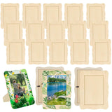 RYKOMO 20 Pack Wooden Picture Frames for Crafts, 4 x 6 Inch DIY Wood Picture Frames Unfinished Photo Frame for Thanksgiving Chri