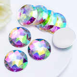 Briskbloom 40MM Large Flatback Rhinestones, 8PCS Crystal AB Round Acrylic Big Flatback Gems for Craft Cosplay Costume Jewelry Ma